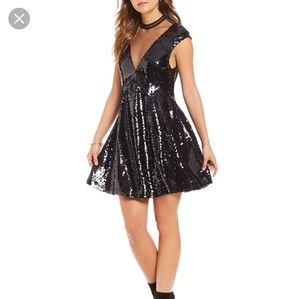 Free People Black Dance till Dawn Dress